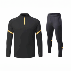 Black / Gold Sports Tracksuit - E20 (Adults / Youth)