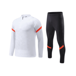 White / Black Sports Tracksuit - E30 (Adults / Youth)