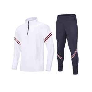 White / Black Sports Tracksuit - E40 (Adults / Youth)