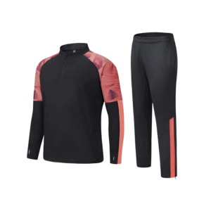 Black / Orange Sports Tracksuit - E50 (Adults / Youth)